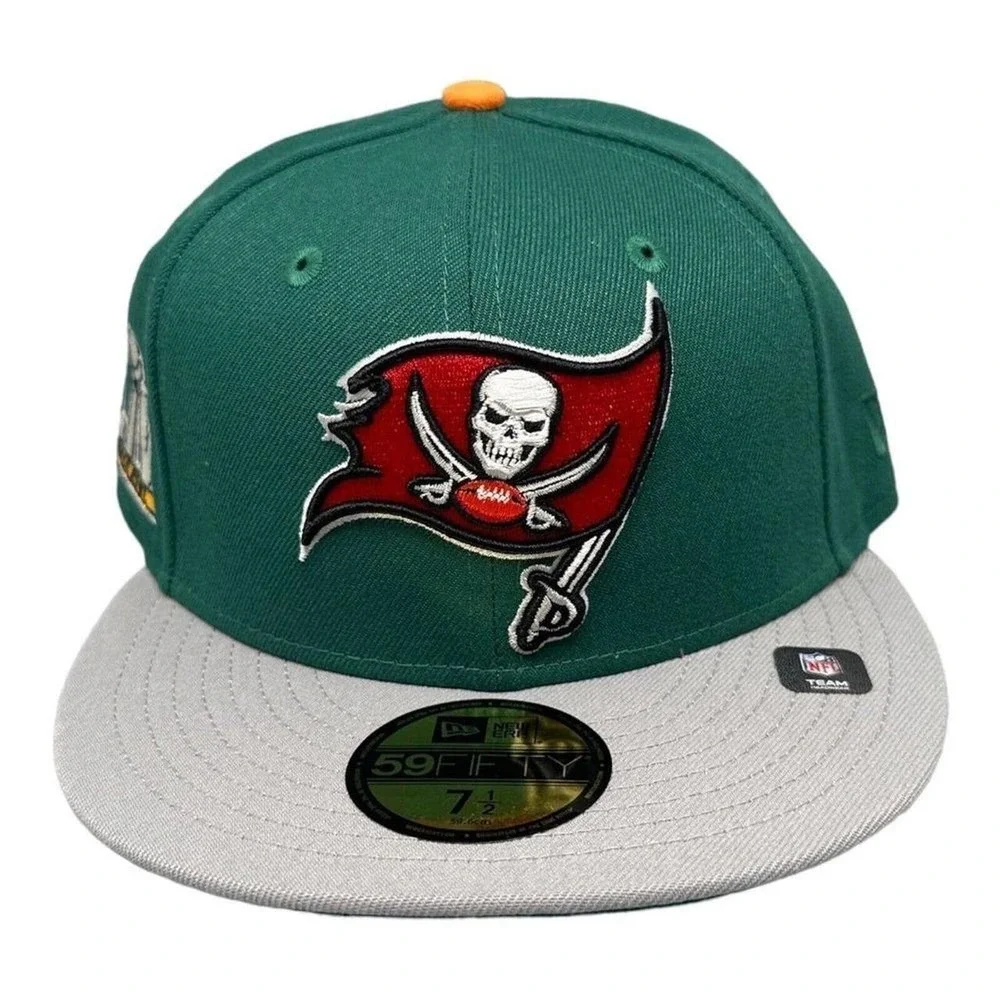 New Era Tampa Buccaneers Electrolyte LIV SB 59Fifty Fitted Hat Men's Sz 7-1/2